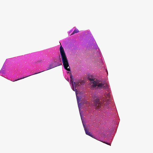 Kenneth Cole Awearness Silk Men's Tie Burgundy Geometric Size X-Long NEW - Picture 12 of 16